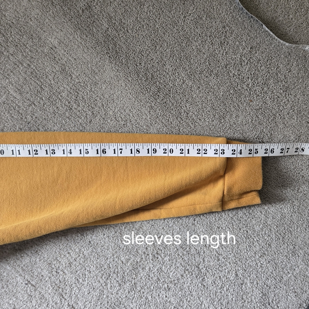 Denim & Flower Men's Half-Zip Sweater - Mustard Gold US L - Picture 4 of 14
